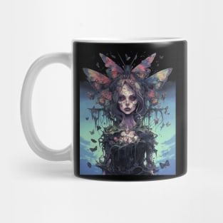 Grunge Fairycore Aesthetic Skeleton Goth Gothic Fairy Mug